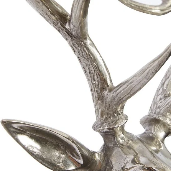 Stunning Silver Patronus Stag Aluminum Metallic Eclectic Deer Wall Art 🦌 - Picture 3 of 16